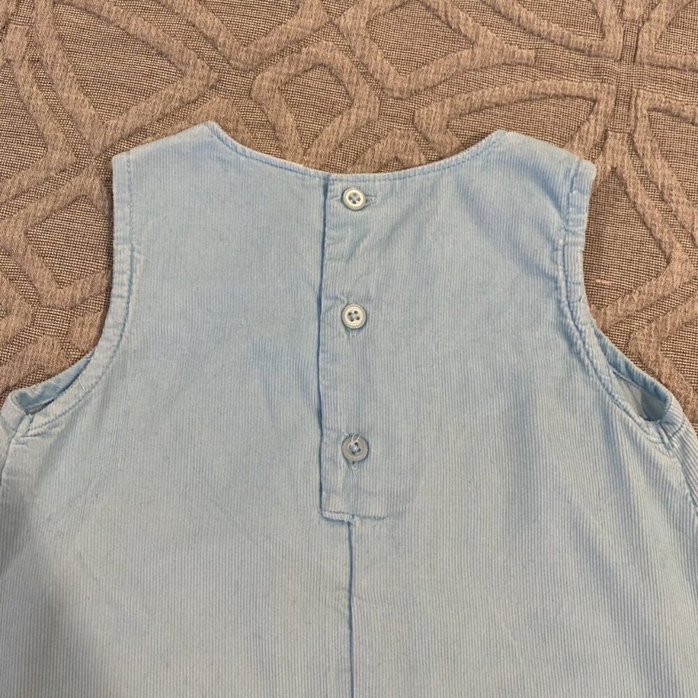 Carter's 9m Light Blue Cord Flower Appliqué Dress - Picture 6 of 7